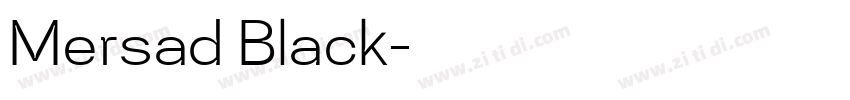 Mersad Black字体转换
